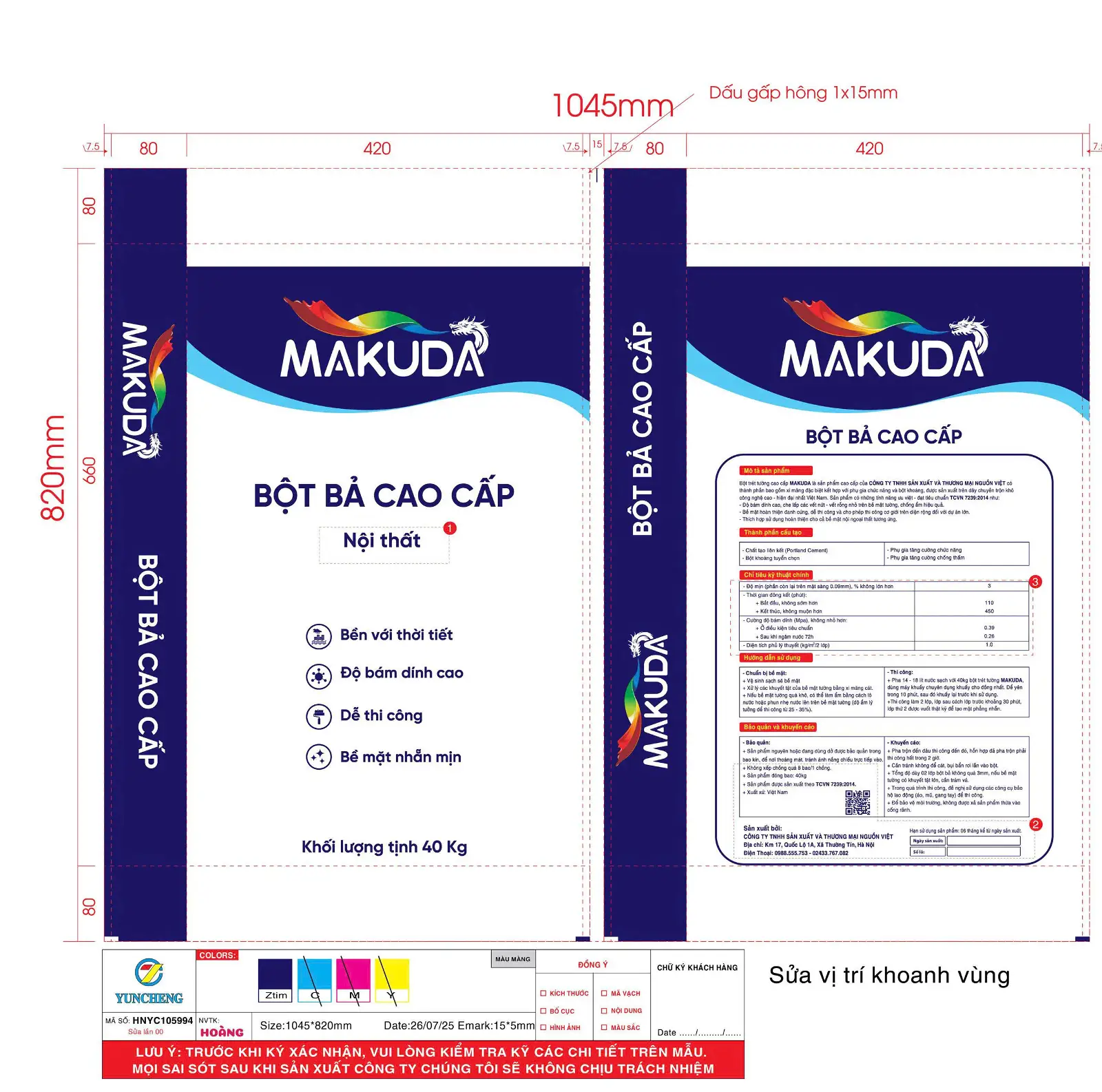 BỘT BẢ NỘI THẤT BB01/40 KG